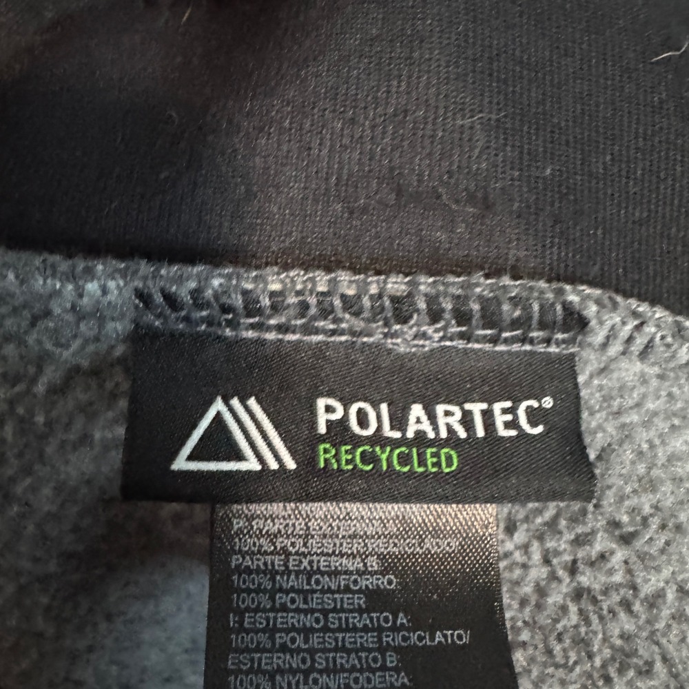 The North Face Retro Denali Jacket Mens Medium Gray Black Polartec Fleece Zip Up - Picture 6 of 10